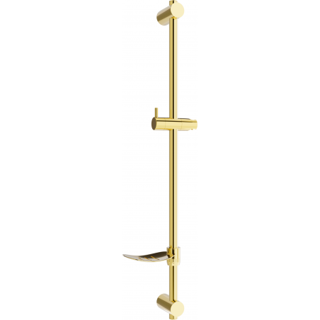 Mexen DF shower bar with a soap dish 80 cm, Gold - 79382-50