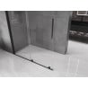 Mexen Velar Sliding Walk-in Shower Wall 140 x 200 cm, Transparent 8 mm, Black - 871-140-000-03-70