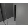 Mexen Velar sliding shower wall Walk-in 140 x 200 cm, transparent 8 mm, black - 871-140-000-03-70