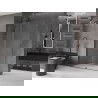 Mexen Velar sliding shower wall Walk-in 130 x 200 cm, transparent 8 mm, brushed gun gray - 871-130-000-03-66