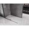 Mexen Velar sliding shower wall Walk-in 160 x 200 cm, transparent 8 mm, brushed gun gray - 871-160-000-03-66