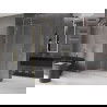 Mexen Velar Walk-in Shower Screen 160 x 200 cm, Transparent 8 mm, Brushed Gold - 871-160-000-03-55