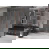 Mexen Velar Walk-in Shower Screen 150 x 200 cm, transparent 8 mm, brushed bronze - 871-150-000-03-65