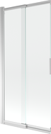 Mexen Fox 2-panel sliding bathtub screen 85 x 150 cm, transparent, chrome - 891-085-002-01-00