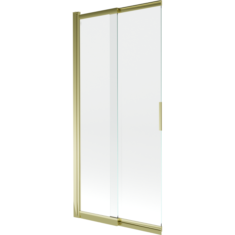 Mexen Fox 2-panel Sliding Shower Screen 85 x 150 cm, Transparent, Gold - 891-085-002-50-00