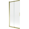 Mexen Fox 2-panel Sliding Shower Screen 85 x 150 cm, Transparent, Gold - 891-085-002-50-00