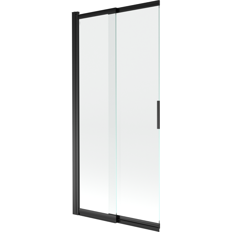 Mexen Fox 2-wing sliding shower screen 85 x 150 cm, transparent, black - 891-085-002-70-00