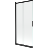 Mexen Fox 2-wing sliding shower screen 85 x 150 cm, transparent, black - 891-085-002-70-00