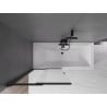 Mexen Fox 2-wing sliding shower screen 85 x 150 cm, transparent, black - 891-085-002-70-00