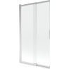 Mexen Fox 2-panel sliding bath screen 100 x 150 cm, transparent, chrome - 891-100-002-01-00