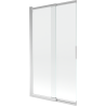 Mexen Fox 2-wing sliding bathtub screen 100 x 150 cm, transparent, chrome - 891-100-002-01-00