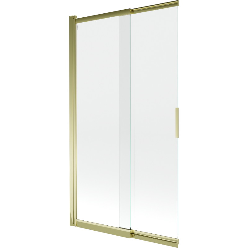 Mexen Fox 2-wing sliding bathtub screen 100 x 150 cm, transparent, gold - 891-100-002-50-00