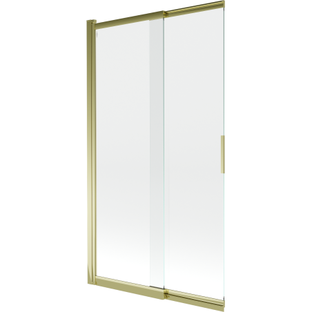 Mexen Fox shower screen 2-panel sliding 100 x 150 cm, transparent, gold - 891-100-002-50-00
