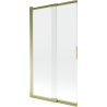Mexen Fox 2-wing sliding bathtub screen 100 x 150 cm, transparent, gold - 891-100-002-50-00