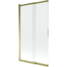 Mexen Fox shower screen 2-panel sliding 100 x 150 cm, transparent, gold - 891-100-002-50-00