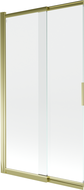 Mexen Fox shower screen 2-panel sliding 100 x 150 cm, transparent, gold - 891-100-002-50-00