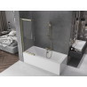 Mexen Fox 2-panel sliding bathtub screen 100 x 150 cm, transparent, gold - 891-100-002-50-00