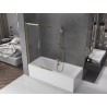 Mexen Fox 2-panel sliding bathtub screen 100 x 150 cm, transparent, gold - 891-100-002-50-00