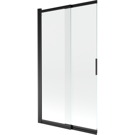 Mexen Fox shower screen 2-wing sliding 100 x 150 cm, transparent, black - 891-100-002-70-00