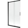 Mexen Fox shower screen 2-wing sliding 100 x 150 cm, transparent, black - 891-100-002-70-00