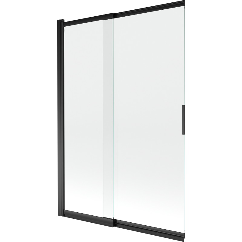 Mexen Fox 2-panel sliding bathtub screen 120 x 150 cm, transparent, black - 891-120-002-70-00