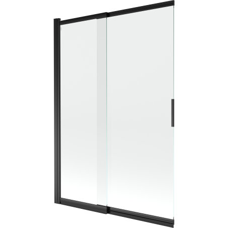 Mexen Fox sliding 2-panel bathtub screen 120 x 150 cm, transparent, black - 891-120-002-70-00