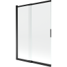 Mexen Fox 2-panel sliding bathtub screen 120 x 150 cm, transparent, black - 891-120-002-70-00