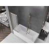Mexen Fox 2-panel sliding bathtub screen 85 x 150 cm, frost, gold - 891-085-002-50-30