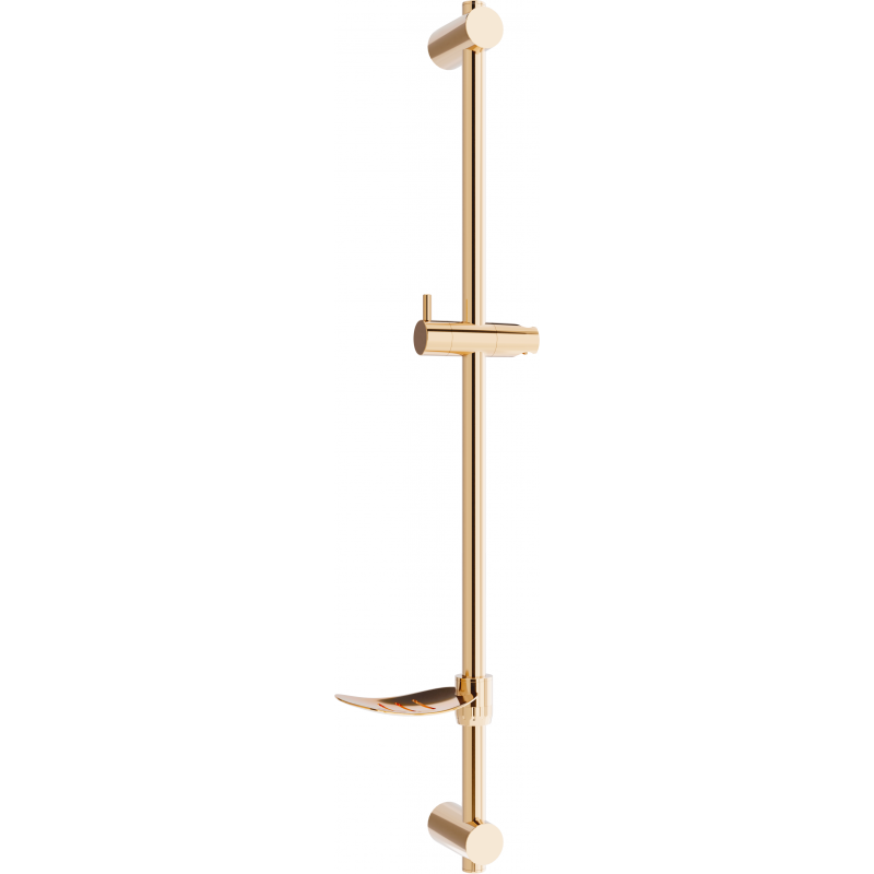 Mexen DF shower bar with a soap dish 80 cm, Rose gold - 79382-60