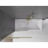 Mexen Fox 2-wing sliding bathtub screen 85 x 150 cm, frosted, gold - 891-085-002-50-30