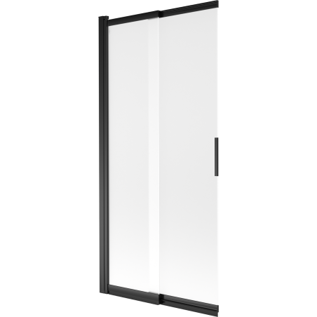 Mexen Fox 2-wing sliding bathtub screen 85 x 150 cm, frosted, black - 891-085-002-70-30