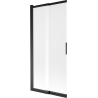 Mexen Fox 2-wing sliding bathtub screen 85 x 150 cm, frosted, black - 891-085-002-70-30