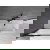 Mexen Fox 2-panel sliding shower screen 85 x 150 cm, frosted, black - 891-085-002-70-30