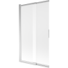Mexen Fox shower screen 2-wing sliding 100 x 150 cm, frosted, chrome - 891-100-002-01-30