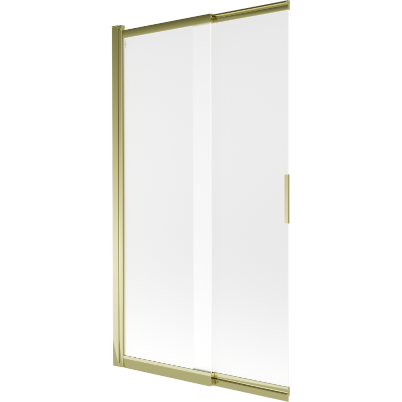 Mexen Fox 2-wing Sliding Bathtub Screen 100 x 150 cm, Frosted, Gold - 891-100-002-50-30