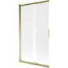 Mexen Fox 2-wing Sliding Bathtub Screen 100 x 150 cm, Frosted, Gold - 891-100-002-50-30