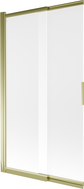 Mexen Fox 2-panel sliding bathtub screen 100 x 150 cm, frost, gold - 891-100-002-50-30