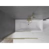 Mexen Fox 2-wing Sliding Bathtub Screen 100 x 150 cm, Frosted, Gold - 891-100-002-50-30