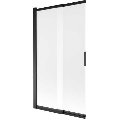 Mexen Fox 2-panel sliding shower screen 100 x 150 cm, frosted, black - 891-100-002-70-30