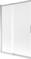 Mexen Fox 2-panel sliding shower screen 120 x 150 cm, frost, chrome - 891-120-002-01-30
