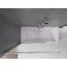 Mexen Fox 2-wing Sliding Bath Screen 120 x 150 cm, Frosted, Chrome - 891-120-002-01-30
