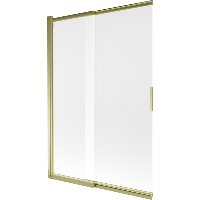 Mexen Fox sliding shower screen 2-wing 120 x 150 cm, frost, gold - 891-120-002-50-30