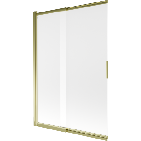 Mexen Fox 2-wing sliding bathtub screen 120 x 150 cm, frosted, gold - 891-120-002-50-30