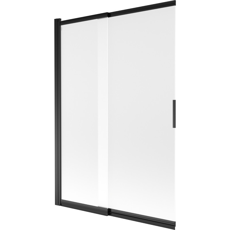 Mexen Fox 2-panel sliding bathtub screen 120 x 150 cm, frost, black - 891-120-002-70-30