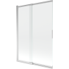 Mexen Fox 2-panel Sliding Shower Screen 120 x 150 cm, Transparent, Chrome - 891-120-002-01-00