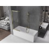Mexen Fox 2-panel sliding bathtub screen 120 x 150 cm, transparent, gold - 891-120-002-50-00