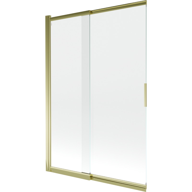 Mexen Fox 2-panel sliding bathtub screen 120 x 150 cm, transparent, gold - 891-120-002-50-00