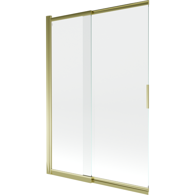 Mexen Fox 2-Panel Sliding Shower Screen 120 x 150 cm, Transparent, Gold - 891-120-002-50-00