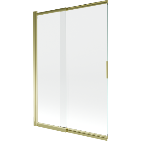 Mexen Fox 2-wing Sliding Bathtub Screen 120 x 150 cm, Transparent, Gold - 891-120-002-50-00