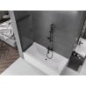 Mexen Fox sliding 2-panel bathtub screen 120 x 150 cm, transparent, black - 891-120-002-70-00